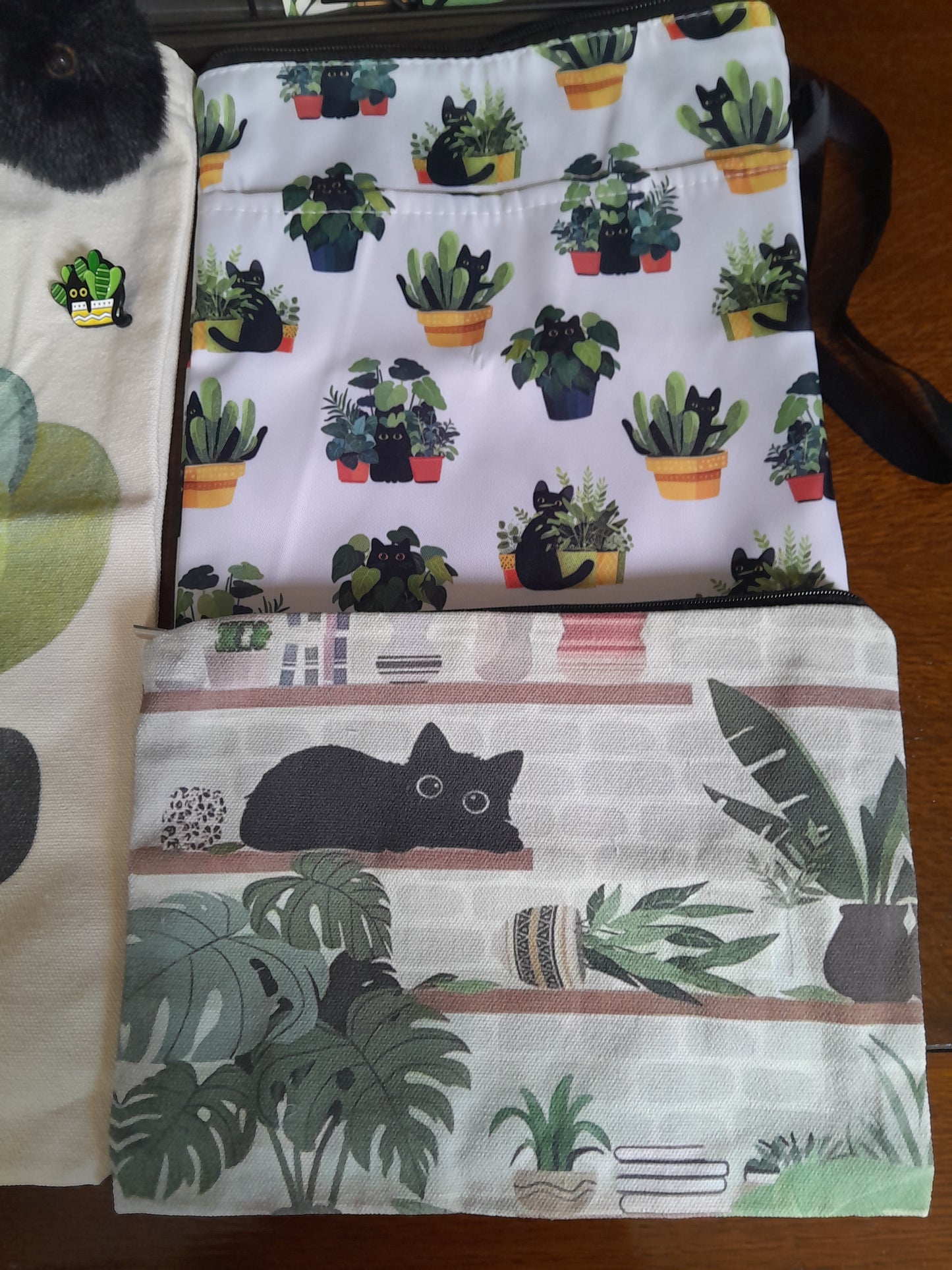Cat in house plants