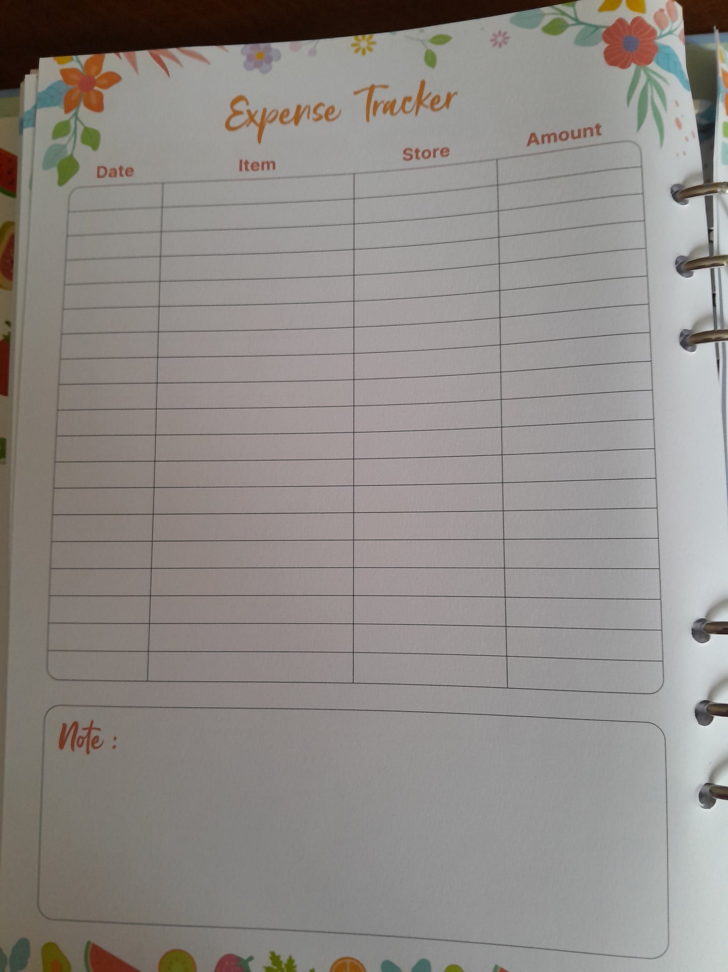 Weekly meal planner