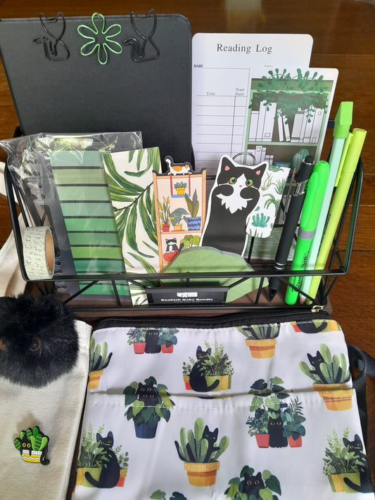 Cat in house plants