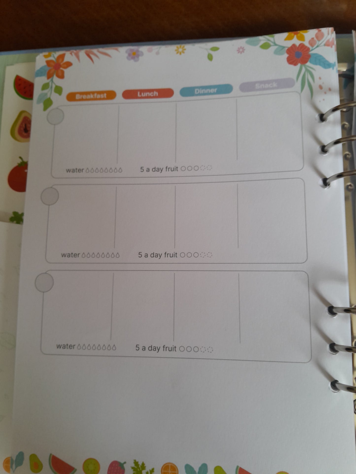 Weekly food planner