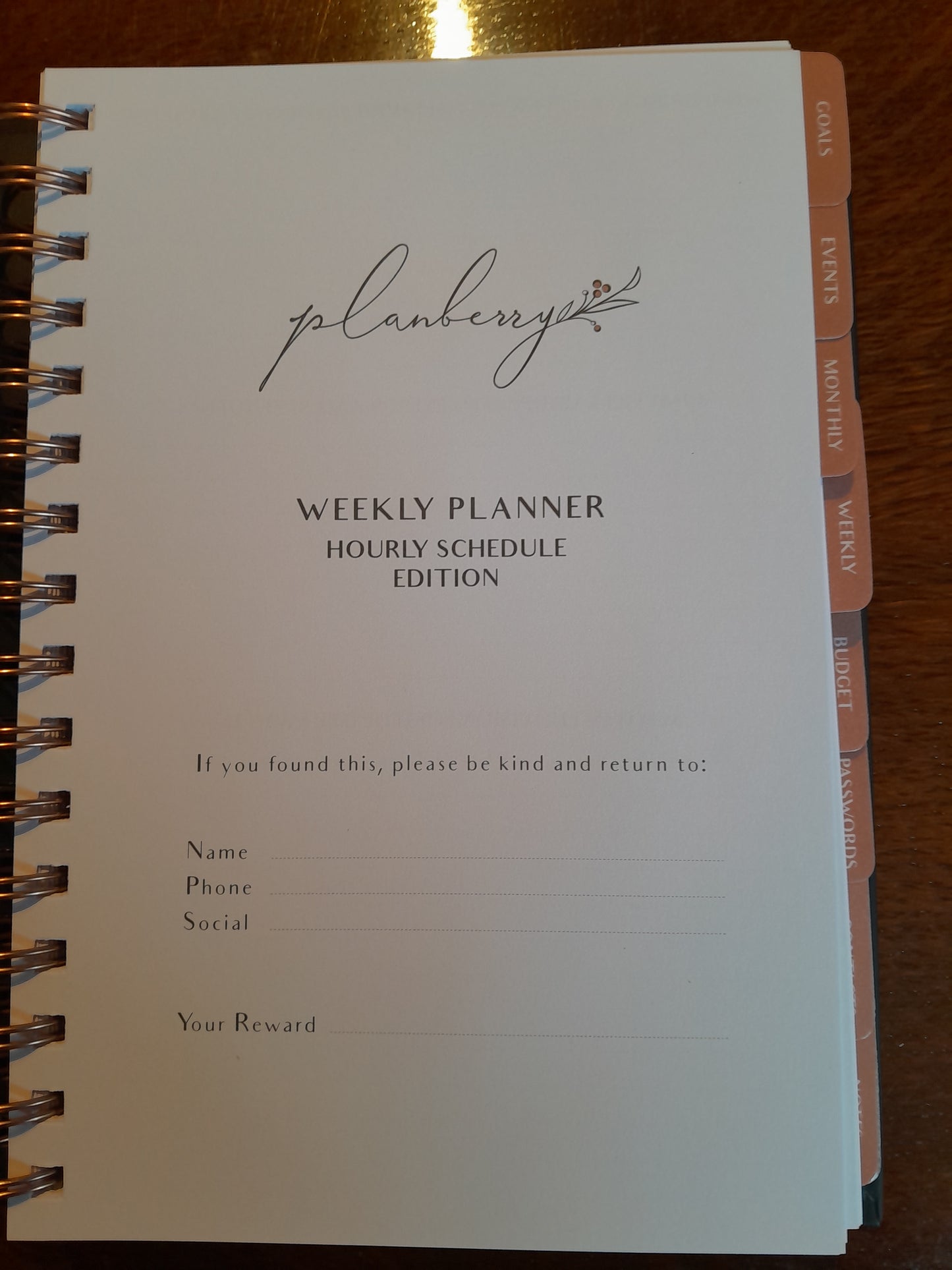 Planberry weekly planner